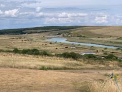 The Cuckmere River, we will be walking up that way towards Exceat